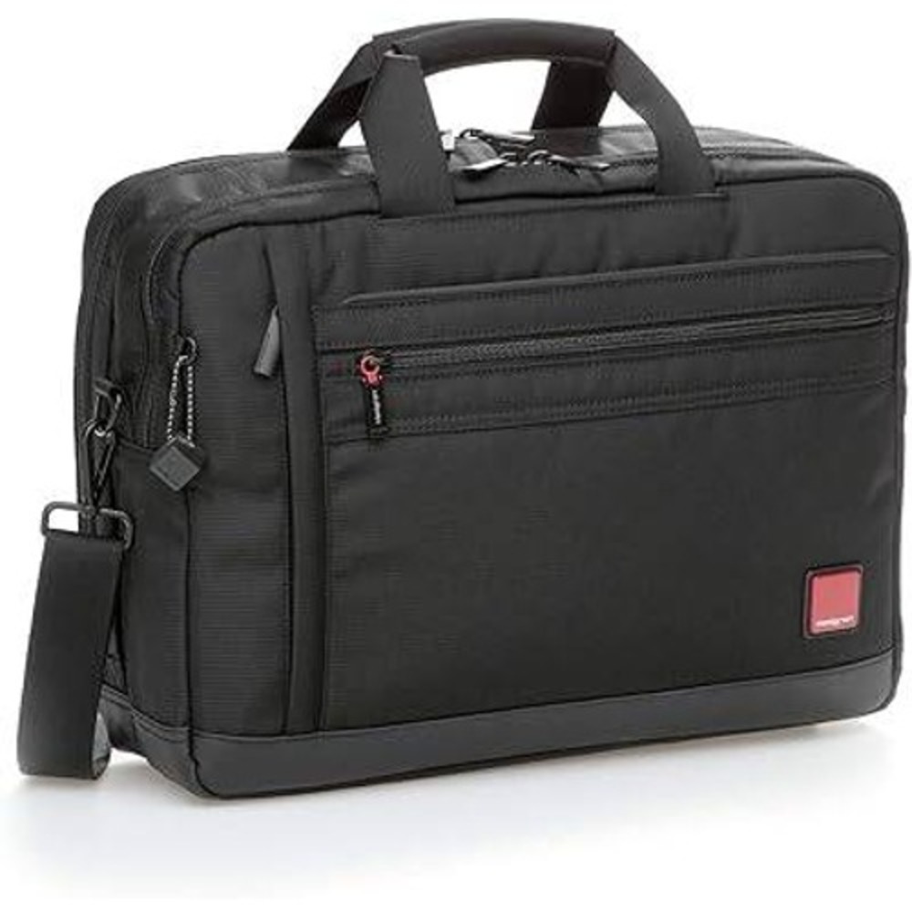 Hedgren Black Laptop Briefcase Business Bag Belgium NEW Career Tech Work Strap‎